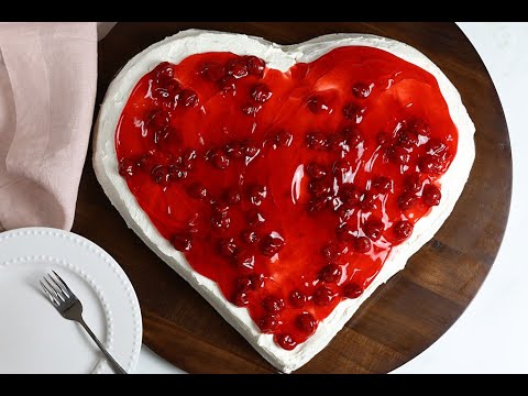 Valentine’s Heart Cake Recipe ❤️ Easy Homemade Heart-Shaped Cake for Valentine’s Day