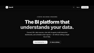 OpenBI — AI-Native Business Intelligence Platform (90+ Data Sources)