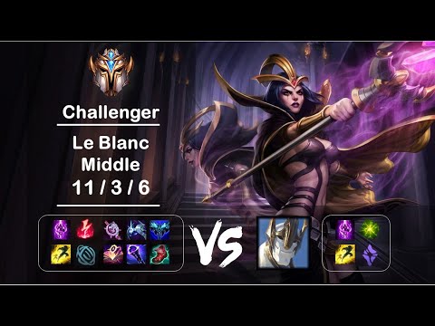 KR Challenger Replays Middle Le Blanc vs Galio Ep.2233