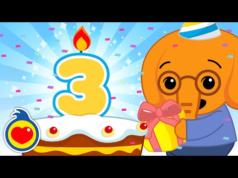 Hoy es tu cumpleaños - 3 Años  🥳 ¡Feliz Cumpleaños! ♫ Plim Plim ♫ Canciones Infantiles