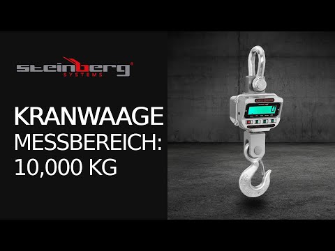 Video - Kranwaage - 10 000 kg / 2 kg - LCD - Fernbedienung