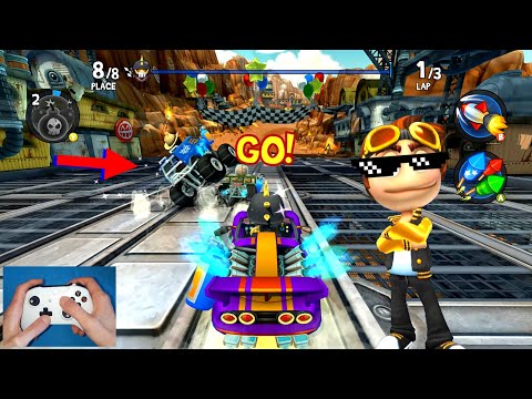 Funny Moments #2! Gran Corsa Hard Gameplay⚡Beach Buggy Racing 2