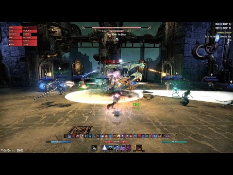 Veteran Asylum Sanctorium Hard Mode (DPS) (Interrupter) (MagSorc) (Waking Flame) | ESO POV