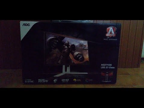 AOC Agon AG271QG unboxing and impressions after 1 year | 1440p 165Hz G-SYNC monitor
