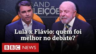 Como foi o debate presidencial entre Lula e Flávio Bolsonaro