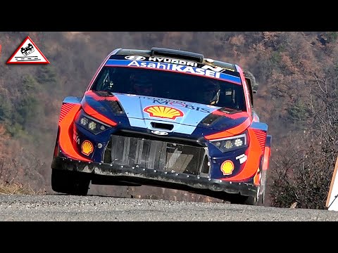 Test Pre Rallye Monte-Carlo 2024 | Andreas Mikkelsen | Hyundai i20 N Rally1 [Passats de canto]