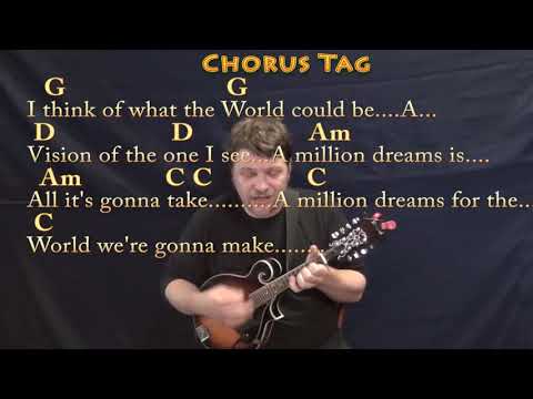 Million Dreams (The Greatest Showman) Mandolin Cover Lesson with Chords/Lyrics