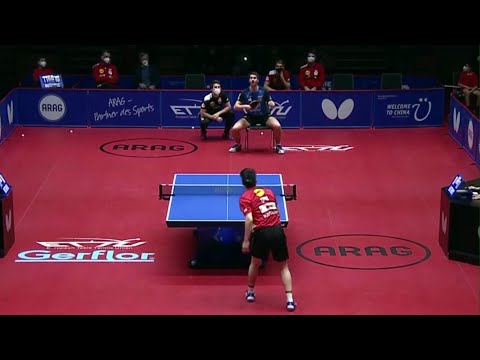 Dang Qiu & Patrick Franziska | Funny Table Tennis Exhibition Match