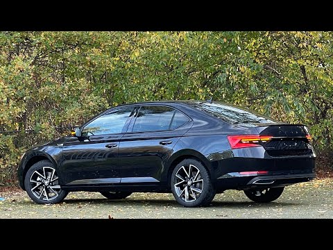Skoda NEW Superb Sportline 2023 in 4K Black Magic Pearl 19 inch Vega Walk around & detail inside