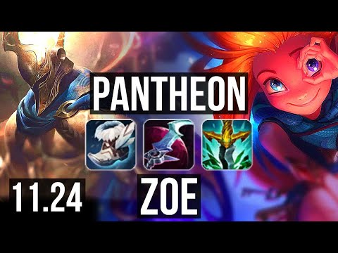 PANTHEON vs ZOE (MID) | 81% winrate | KR Diamond | 11.24