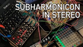 Video thumbnail for Moog Subharmonicon in stereo with Mutable Instruments Streams by RPLKTR