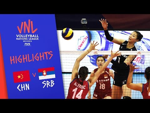 CHINA vs. SERBIA - Highlights Women | Week 5 | Volleyball Nations League 2019