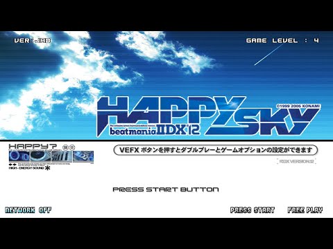 beatmania IIDX 12 HAPPY SKY・Startup and Demo Loop