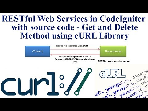 RESTful Web Services in CodeIgniter with source code Get and DELETE Method using cURL Library 