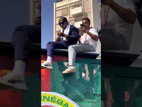 🥰🇸🇳 Iliman Ndiaye & El Hadji Diouf lors de la parade des Lions du Sénégal à Dakar #football #shorts