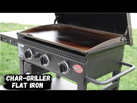 Char-Griller 3 Burner 28 Inch Flat Iron Griddle! Review and Setup