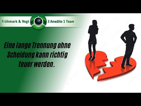Eine lange Trennung ohne Scheidung kann richtig teuer werden.