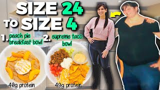 I ate these 2 EXACT 10 Minute HIGH PROTEIN Meals Everyday to go from a Size 24 to a Size 4