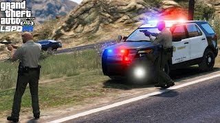 GTA 5 LSPDFR Police Mod 326 | Los Angeles County Sheriff Department Ford Police Interceptor With ELS