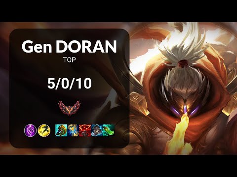 Gen Doran Jax vs Gragas TOP - KR GRANDMASTER Patch 13.24