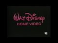 Walt Disney Home Video Logo With Italian Announcer 1 RARE 1990