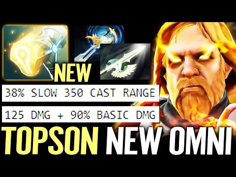 🔥 TOPSON NEW OMNIKNIGHT Mid — NEW BASIC SKILL Hammer of Purity 38% Slow 90% Dmg Dota 2 Pro