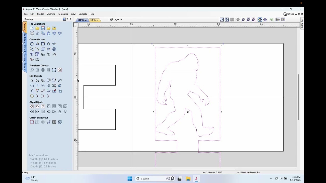 Importing clipart & tracing