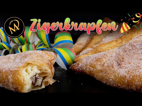 Zigerkrapfen - typisches Schweizer Fasnachtsgebäck selber backen - Bestes Zigerkrapfen Rezept