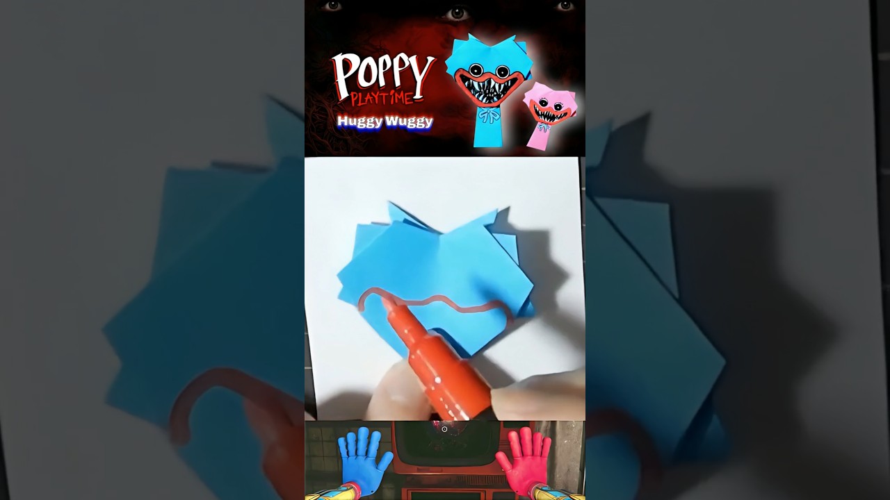PoppyPlaytime HuggyWuggy Origami｜ポピープレイタイム 折り紙 ハギーワギー