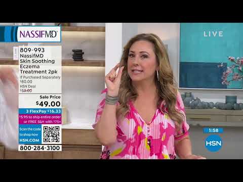 NassifMD Skin Soothing Eczema Cream 2Piece Set