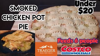 Trying Costco chicken pot pie for the first time.