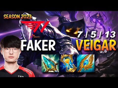 T1 Faker VEIGAR vs GRAGAS Mid - KR Ranked