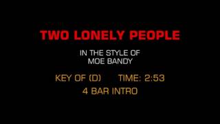 Moe Bandy. Two lonely people karaoke