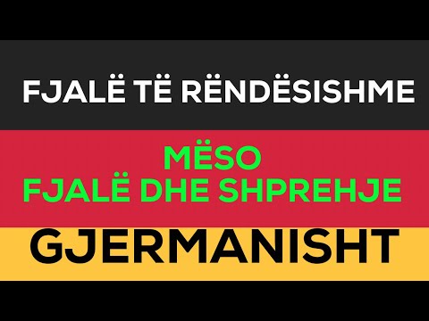 Fjalë dhe Shprehje Gjermanisht // A1 I A2 I B1 I B2 I Meso gjermanisht Gratis
