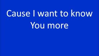 I Want to Know You More Chris Tomlin with Lyrics