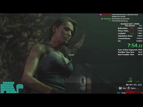[INFERNO] RE3 NG Speedrun in 51:27