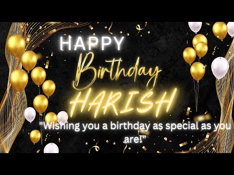 Happy Birthday HARISH🎂| HARISH Happy Birthday Song 🥳💎 | HBD HARISH