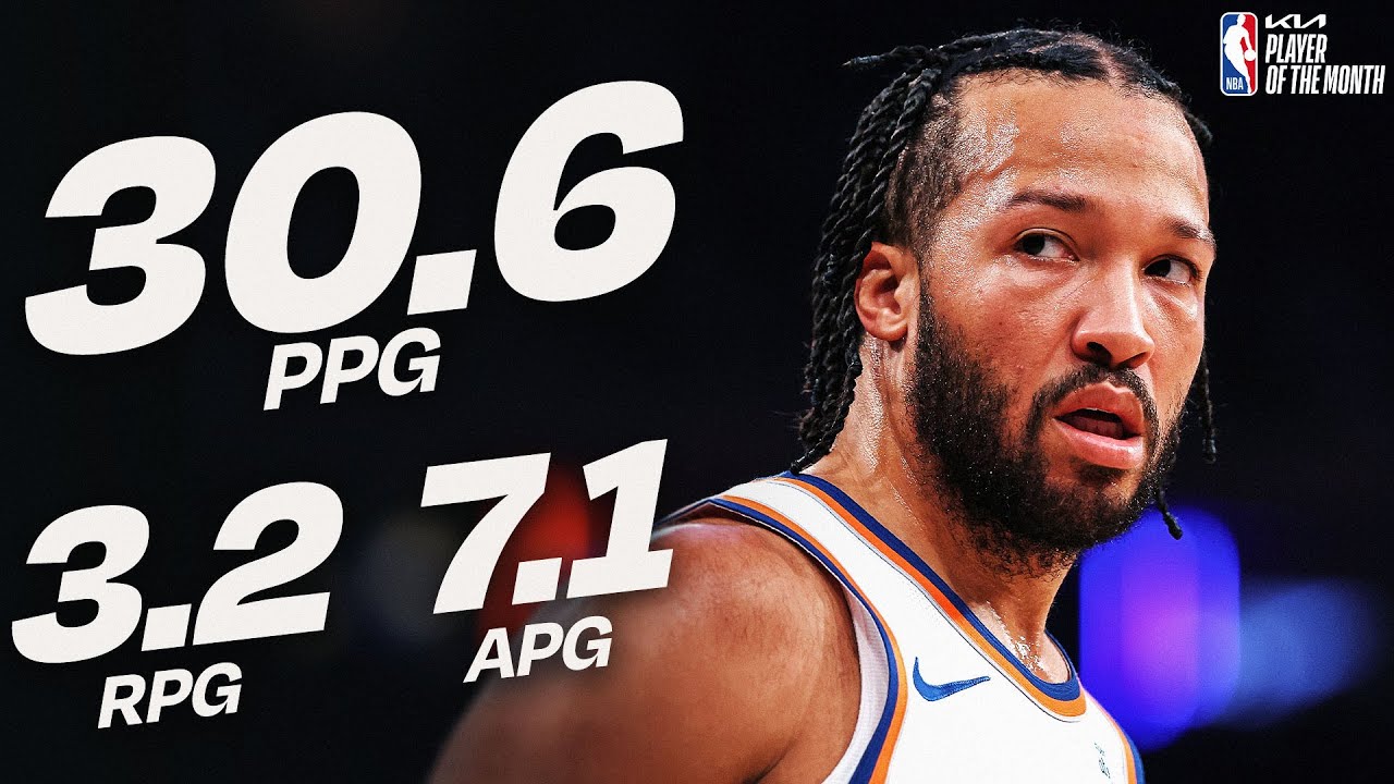 Jalen Brunson Named  @kia  Eastern Conference Player of the Month