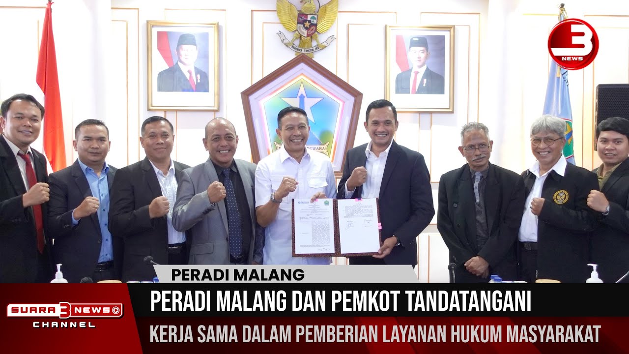 Peradi Malang & Pemkot Tandatangani Kerja Sama Dalam Pemberian Layanan Hukum Masyarakat Kota Malang
