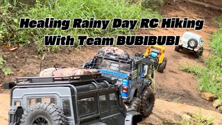 Healing Rainy Day RC Hiking with Team BUBIBUBI [4K 60FPS]