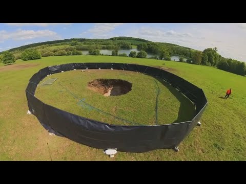 Big Sinkhole Appears Above HS2 Tunnels In Buckinghamshire