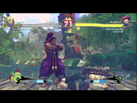 SSFIV ENDLESS BATTLE MATCH JR RODRIGUEZ ( AKUMA ) VS Sephiroth in HD ( GOUKEN ) ON XBOX 360