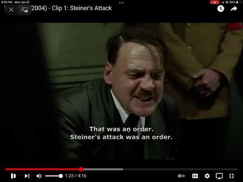 Never pause downfall Steiner attack when Adolf Hitler is talking