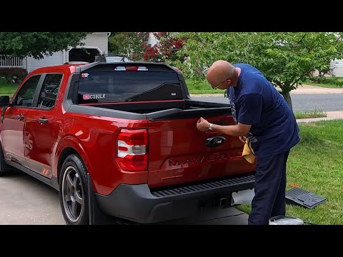 22 Ford Maverick Tailgate Spoiler Install