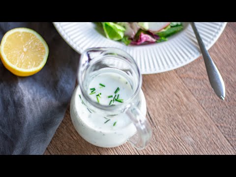 Joghurt Dressing - einfaches Salatdressing selber machen 🥗