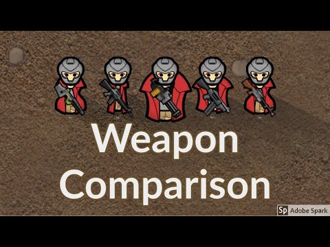 Rimworld : Assault rifle vs Charge rifle vs Minigun vs SMG vs LMG : Tutorial Nugget