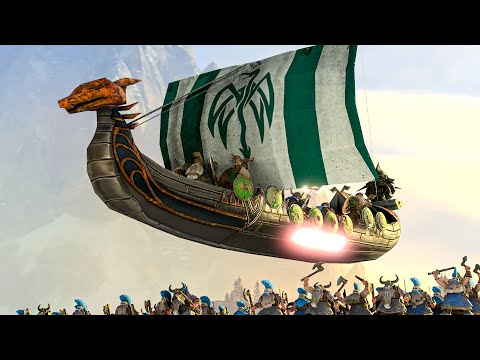 NORSE DWARFS vs DAEMONS OF CHAOS - Cataph's Kraka Drak: the Norse Dwarfs - TotalWar Warhammer 3