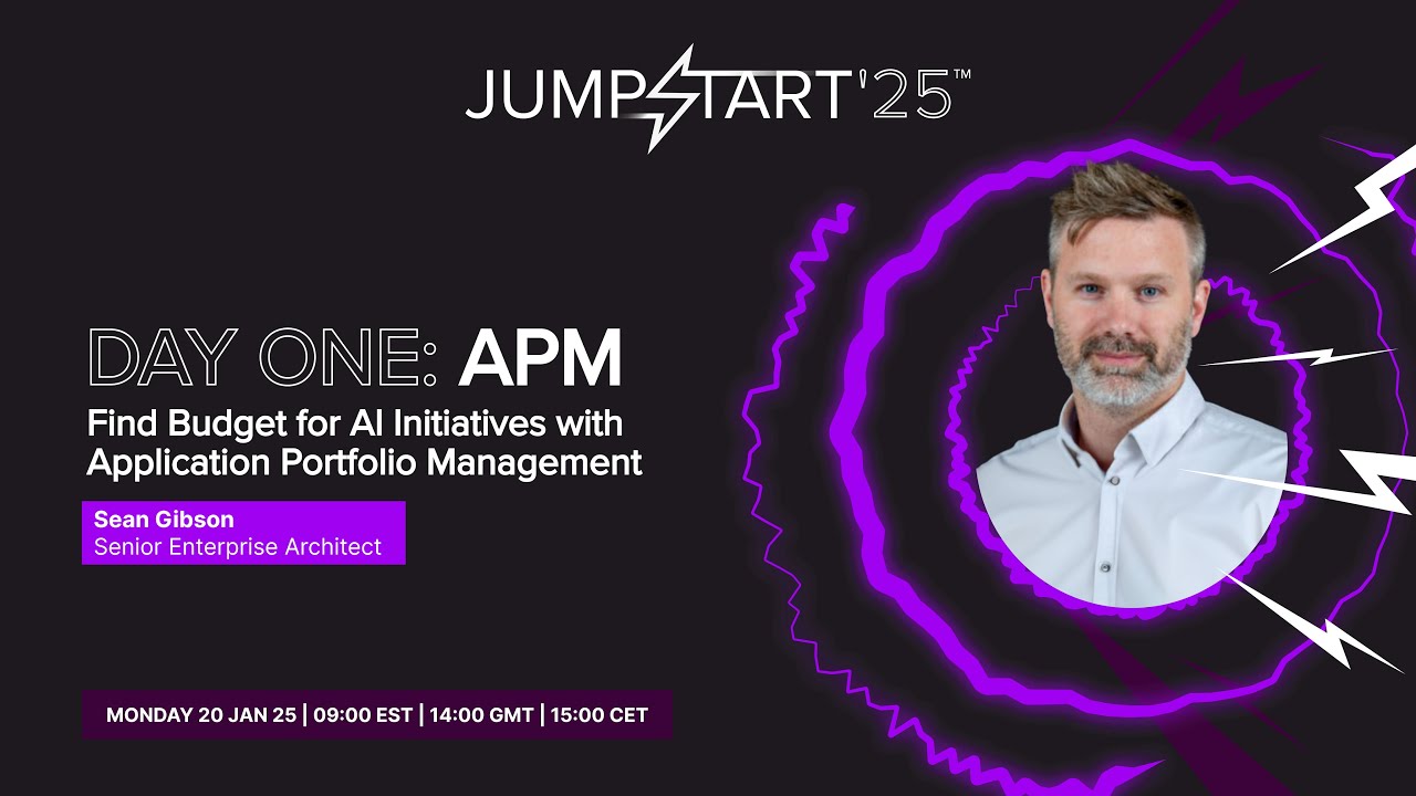 EA Jumpstart™’25: Find Budget for AI Initiatives with Application Portfolio Management.