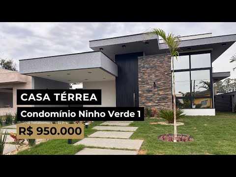 Tour por uma casa térrea de R$950mil à venda no Condomínio Ninho Verde 1 em Porangaba/SP