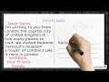 How to write a  Postcard